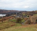 Hills and houses landscape