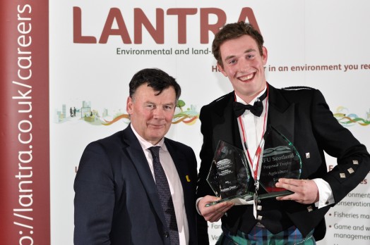 Agriculture Winner Andrew Dixon with Allan Bowie NFUS President Agriculture Winner Andrew Dixon with Allan Bowie NFUS President