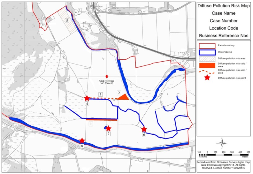 An example of a diffuse pollution risk map An example of a diffuse pollution risk map