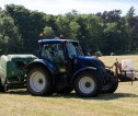 Tractor in field