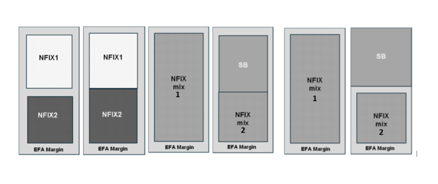 examples of an EFA Margin surrounding EFA Nitrogen-Fixing Crops.