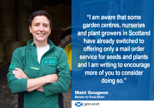 Mairi Gougeon ask of garden centre Mairi Gougeon ask of garden centre