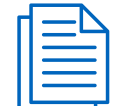 Generic image of a document in blue on a white background